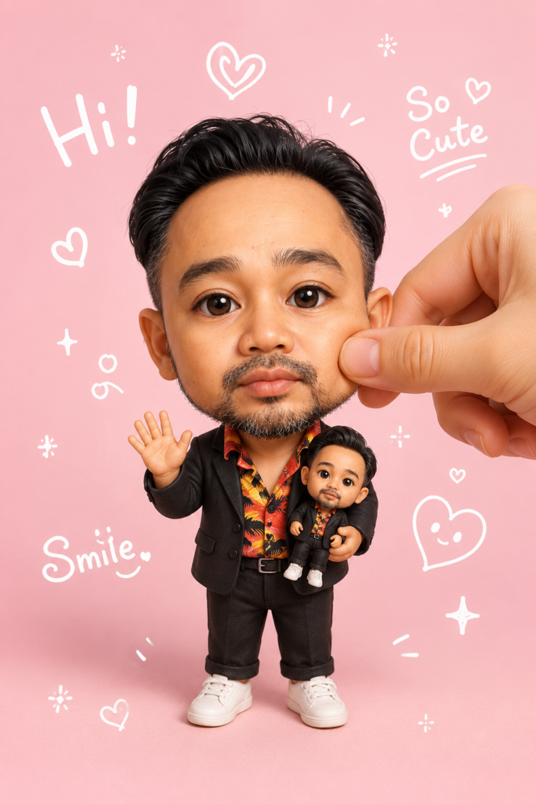 chibi-style portrait designed like a premium kawaii collectible figure